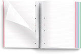 Miquelrius 10-Subject Spiral-Bound  Notebook, Graph Pages