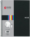 Miquelrius 6 X 8 A5 Wirebound Notebook, 6-Subject, Graph Paper