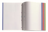 Miquelrius 8.25 X 11.75 A4 Wirebound Notebook, 6-Subject, Graph Paper