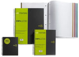 Miquelrius A5 Medium Recycled Wirebound Notebook, 4-Subject Graph Ruled,  Black (6 x 8)