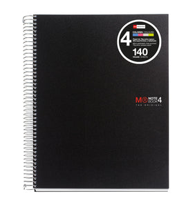 Miquelrius 4-Subject Spiral-Bound  Notebook, Graph Pages