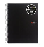 Miquelrius 4-Subject Spiral-Bound  Notebook, Graph Pages
