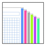 Miquelrius 6 X 8 A5 Wirebound Notebook, 6-Subject, Graph Paper