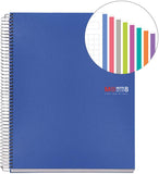Miquelrius A5 8-Subject Notebook, College Ruled Lined Pages, Medium (6" x 8")