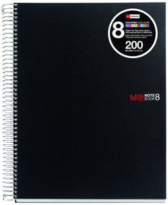 Miquelrius A5 8-Subject Notebook, College Ruled Lined Pages, Medium (6" x 8")