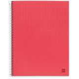 Miquelrius Nordic Colors Large Poly Notebook,  6-Subject, 120 College Ruled Sheets/240 Pages