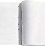 Miquelrius Nordic Colors Large Poly Notebook,  6-Subject, 120 College Ruled Sheets/240 Pages