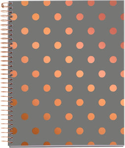 Miquelrius A5 Hardcover Notebook, Dots (6" x 8", 4-Subject, College Ruled)90 GRm/2 Paper (Copy)
