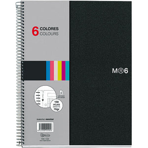 Miquelrius 4 X 6 A6 Wirebound Notebook, 4-Subject, Graph Paper