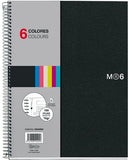 Miquelrius 6 x 8 Wirebound Notebook, 6-Subject, College Ruled