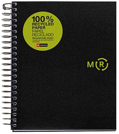 Cahier A4 grand carreaux 80P 90G vert citron - Notebook Miquelrius