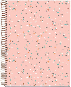 Miquelrius Large 4 Subject Wirebound Notebook - Hardcover, (120 Sheets-240 Pages, Lined), 8.5" x 11" (Terrazzo)