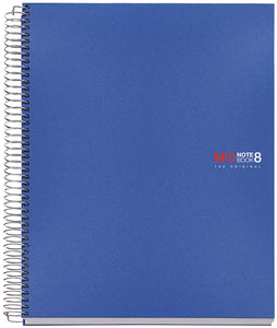 Miquelrius A5 8-Subject Spiral Notebook, Graph Pages, Medium (6" x 8")