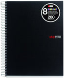 Miquelrius A5 8-Subject Spiral Notebook, Graph Pages, Medium (6" x 8")