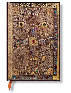 Paperblanks Writing Journal, Lindau Gospels, Lindau Midi 5" x 7", 144 lined pages